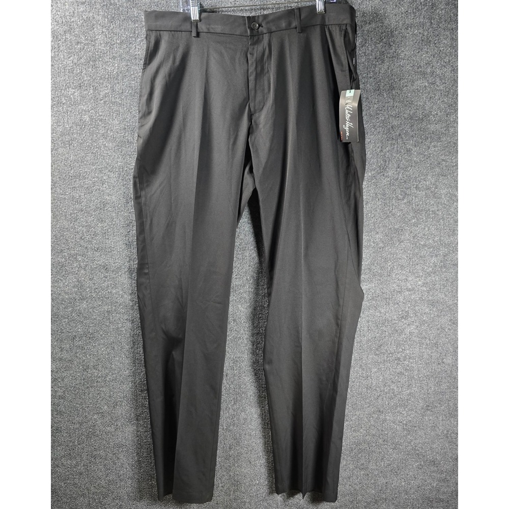 Walter Hagen Perfect 11 Golf Pants Mens 38x36 Black Straight Fit MGA15200BT NWT
